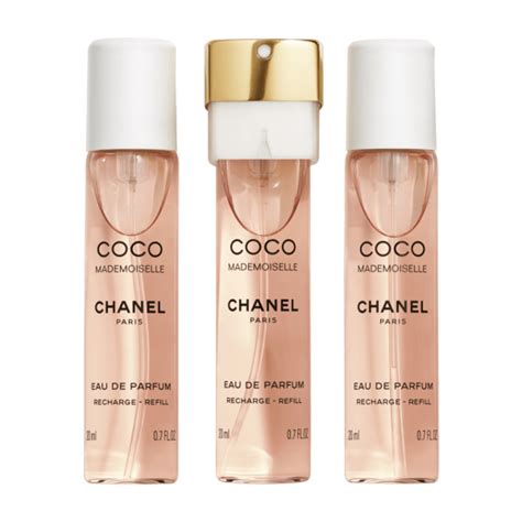 chanel coco mademoiselle refill 50ml|Coco Chanel mademoiselle refills 3x20.